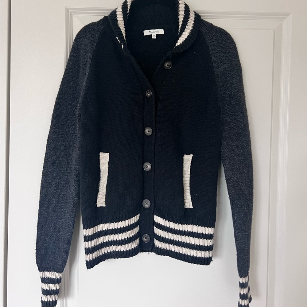 Varsity Tri color madewell sweater